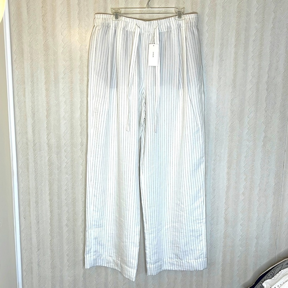🆕 VINCE Soft Stripe drawstring Pull-On Pant Size XL - Picture 4 of 8